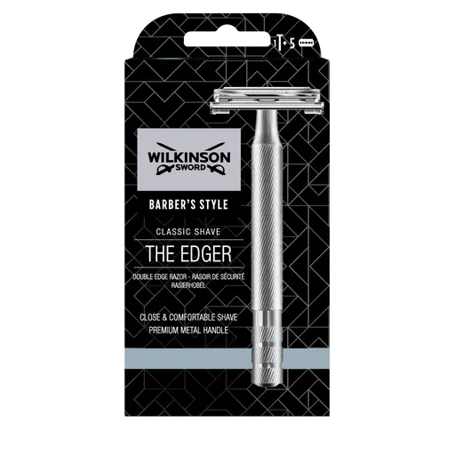 Wilkinson Double Edge Vintage Razor Classic kovový holicí strojek +5 žiletek