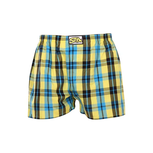 Styx Pánské trenky klasická guma vícebarevné (A933) XL