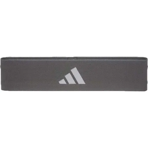 adidas RESISTANCE BAND MEDIUM Posilovací guma, tmavě šedá, velikost