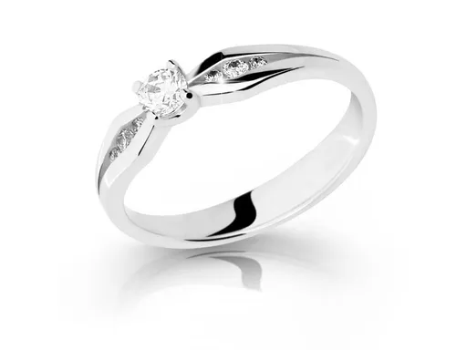 Cutie Diamonds Luxusní zásnubní prsten z bílého zlata s diamanty DZ6878-2122-10-X-2 51 mm