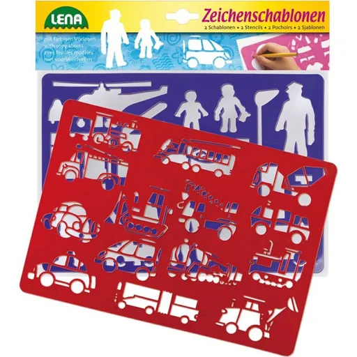 Lena Kreslící šablony Dopravní prostředky a lidi