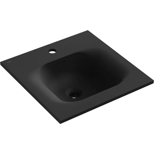 MEXEN Vela umyvadlo zapuštěné do desky 46 x 46,5, černá mat 25234571