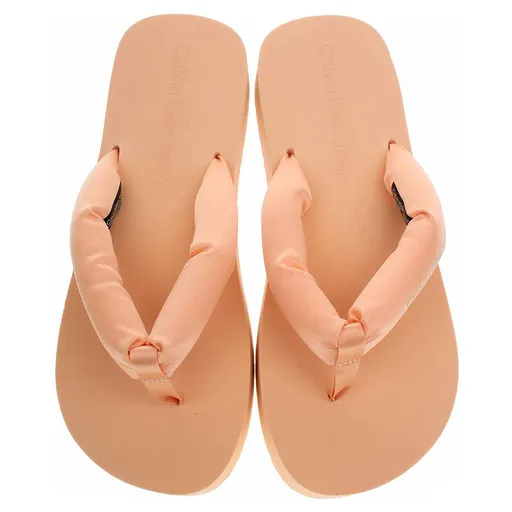 Plážové pantofle Calvin Klein YW0YW01400 TNB Peach Dream 37