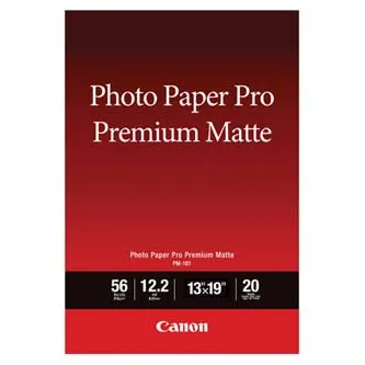 Canon Photo paper premium matte, PM-101, foto papír, matný, 8657B007, bílý, A3+, 13x19", 210 g/m2, 20 ks, inkoustový