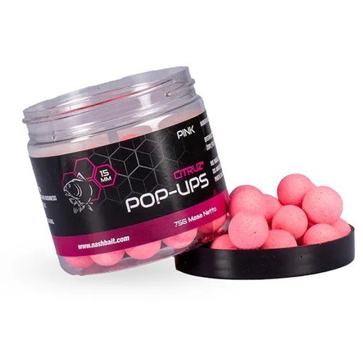 Nash Plovoucí Boilie Citruz Pop Ups 75g - 12mm Pink,Nash Plovoucí Boilie Citruz Pop Ups 75g - 12mm Pink