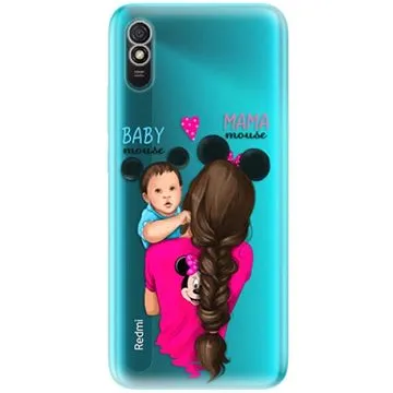 iSaprio Mama Mouse Brunette and Boy pro Xiaomi Redmi 9A (mmbruboy-TPU3_Rmi9A)