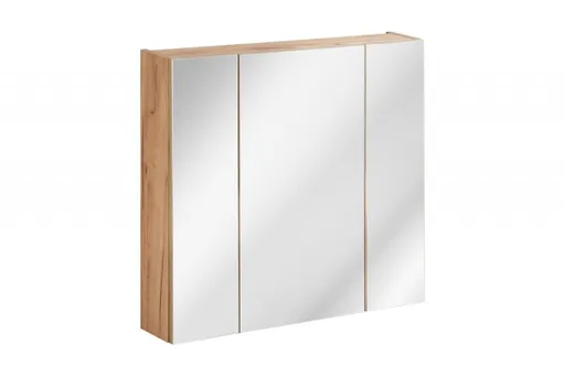 Comad Koupelnová skříňka se zrcadlem Capri 843 3D dub craft zlatý