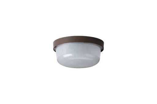 OSMONT ELE50621 ELEKTRA 3 stropní/nástěnné průmyslové plastové svítidlo hnědá / bílá IP54 4000 K 7W LED