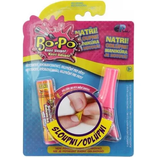 Bo-Po Lak na nehty a balzám Tmavě růžová a mango