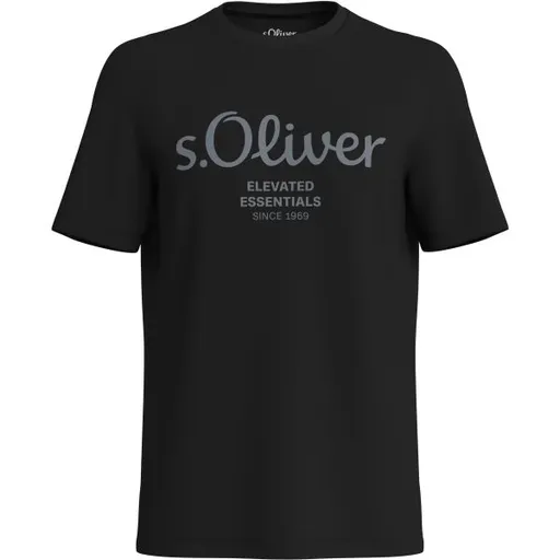 s.Oliver RLBS T-SHIRT SS NOOS Pánské tričko, černá, velikost XXXL