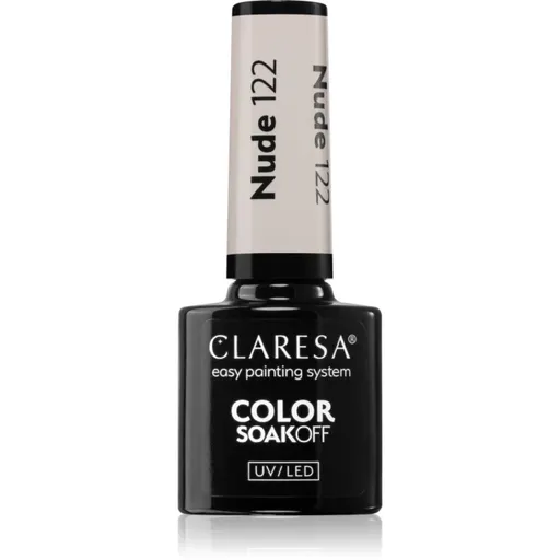 Claresa SoakOff UV/LED Color Nude gelový lak na nehty odstín 122 5 g