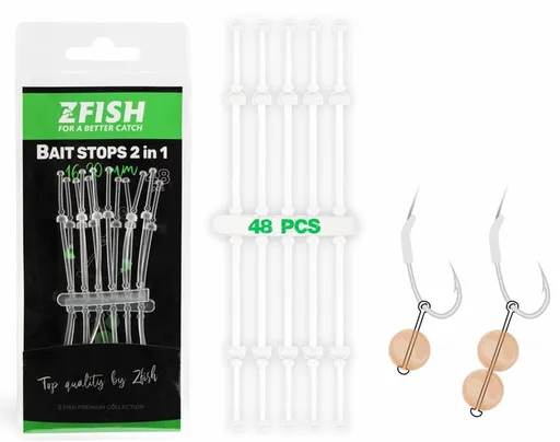 Zfish zarážky silicone boilie stops 16-30 mm 48 ks