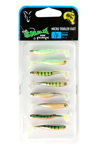 Fox Rage Gumová Nástraha Micro Tiddler Fast Mixed Colour 5cm 8ks,Fox Rage Gumová Nástraha Micro Tiddler Fast Mixed Colour 5cm 8ks
