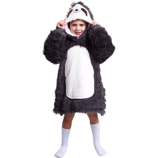 Cozy Noxxiez CH302 Lenochod hřejivá televizní mikinová deka s kapucí pro děti 3 - 6 let