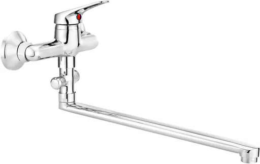 DEANTE Lobo chrom Umyvadlová baterie nástěnná, s prodlouženým výtokem připojení hadice BYU_056M
