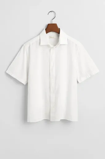 KOŠILE GANT COTTON LINEN SS SHIRT WHITE