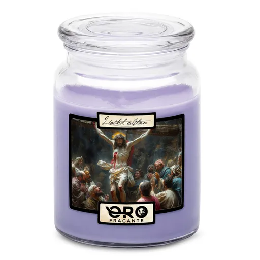 Svíčka Ukřižování (Vůně svíčky: Levandule)