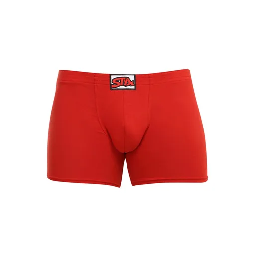 Styx Pánské boxerky long klasická guma červené (F1064) XL
