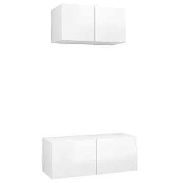 SHUMEE 2 ks bílá s vysokým leskem, 3079330 (3079330)