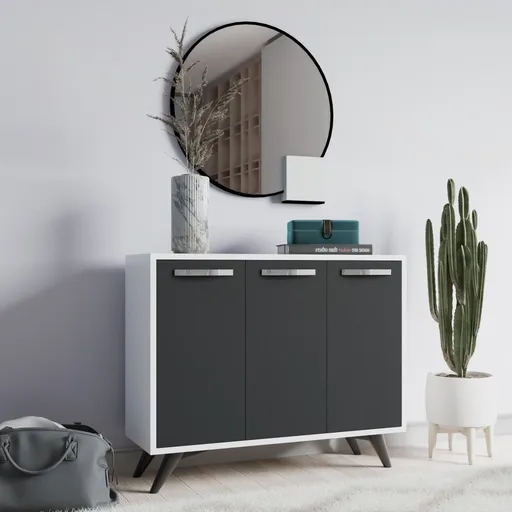 Víceúčelová skříňka Piffa - White, Anthracite