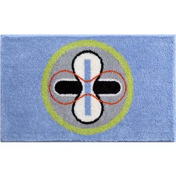 GRUND KARIM 01 Koupelnová předložka 70x120 cm, modrá (B3642-23043)