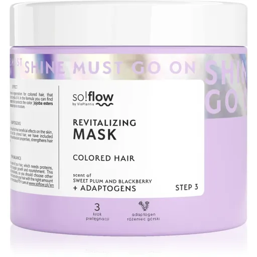 so!flow Coloured Hair Revitalizing Mask intenzivní revitalizační maska pro barvené vlasy 400 ml