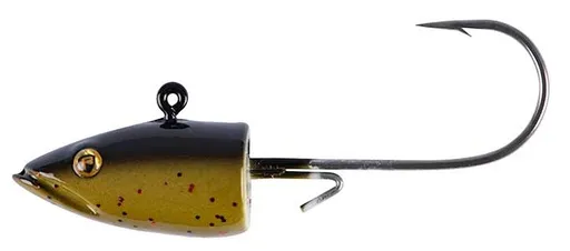 Fox rage jigová hlavička eel head green pumpkin - 4 ks 7 g 2/0