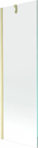 MEXEN/S Next vanová zástěna FIX 60 x 150, transparent, zlatá kartáčovaná 895-060-000-00-00-55