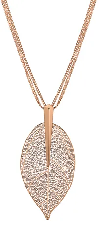 Troli Bronzový náhrdelník s vavřínovým listem Laurel