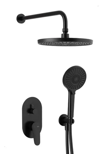 KFA Sprchová sada OTAVA podomítková, černá 5559-501-81