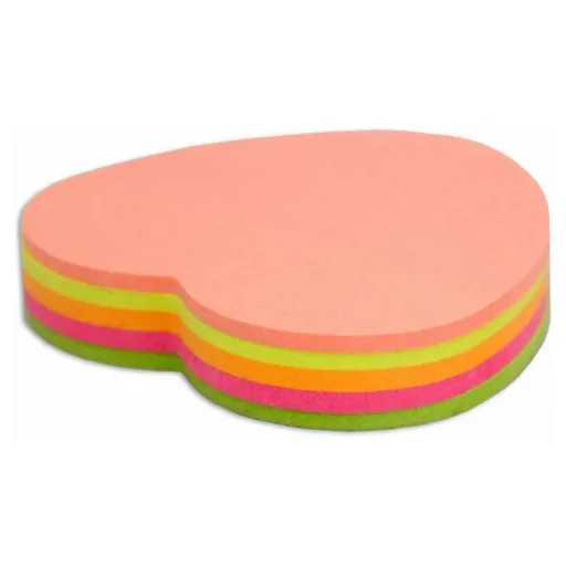 Samolepicí bloček sticky notes 45x50mm srdce