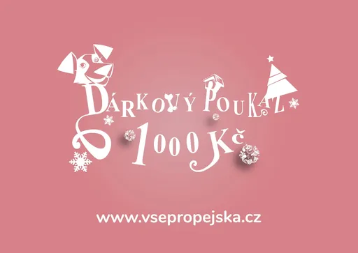 Vsepropejska Růžový dárkový poukaz (elektronický) Typ: 1000 Kč