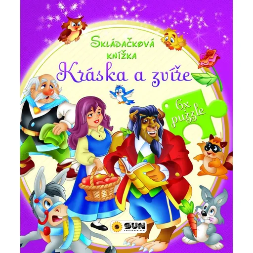 SUN Skládačková knížka - Kráska a zvíře