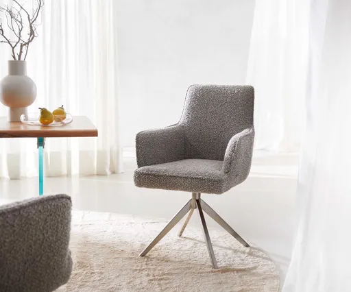 Otočná židle Heira-Flex s područkami křížová podnož široká