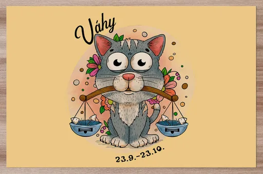 Prostírání Kočičí znamení – váhy