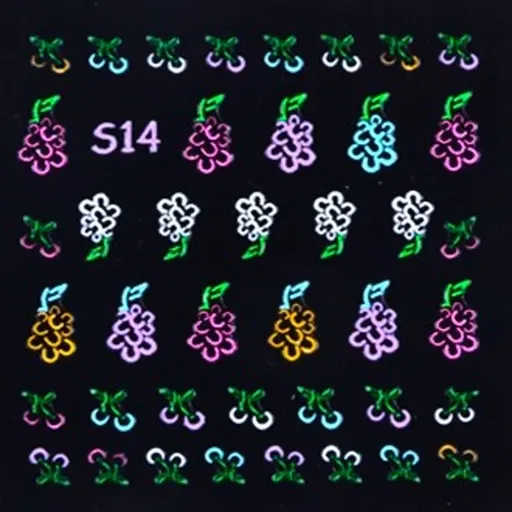 Samolepky na nehty NEON - S14