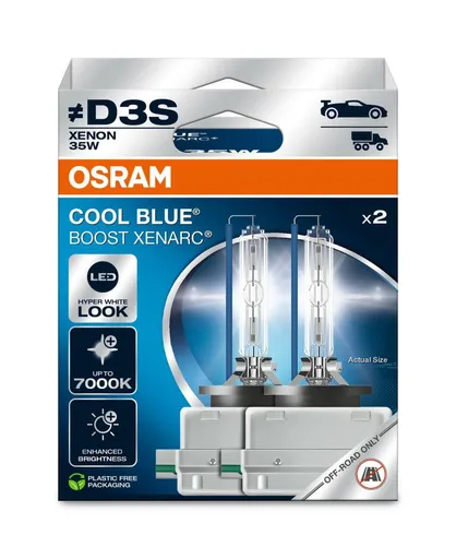 OSRAM D3S 35W PK32d-5 COOL BLUE BOOST 7000K 2ks (NO ECE) 66340CBB-2HB