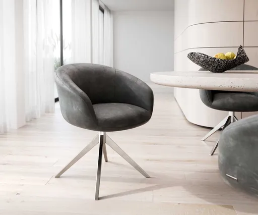 Otočná židle Vinka-Flex s područkami křížová podnož široká