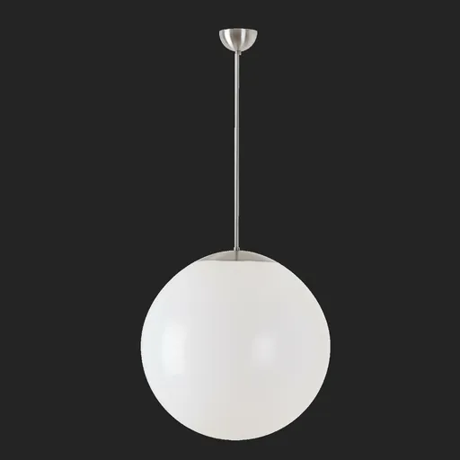 OSMONT ISI66155 ISIS P4 závěsné plastové svítidlo nerez broušená / bílá IP40 3000 K 41W LED nouzové kombinované 3 h