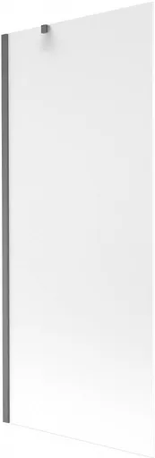 MEXEN/S Next vanová zástěna FIX 80 x 150, dekor, grafit kartáčovaná 895-080-000-00-30-66