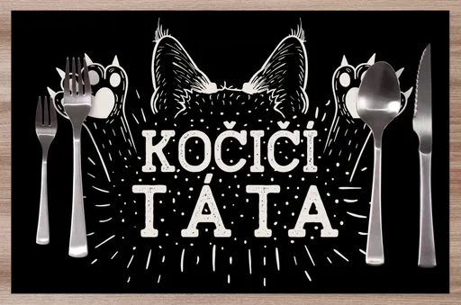 Prostírání Kočičí táta – tlapky
