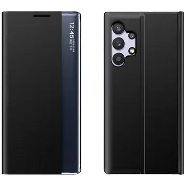 Sleep Case Smart Window knížkové pouzdro na Samsung Galaxy A32 4G, černé (HUR31268)