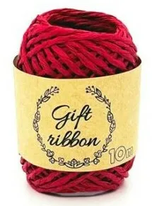Stuha vázací papír 10m/2mm červená