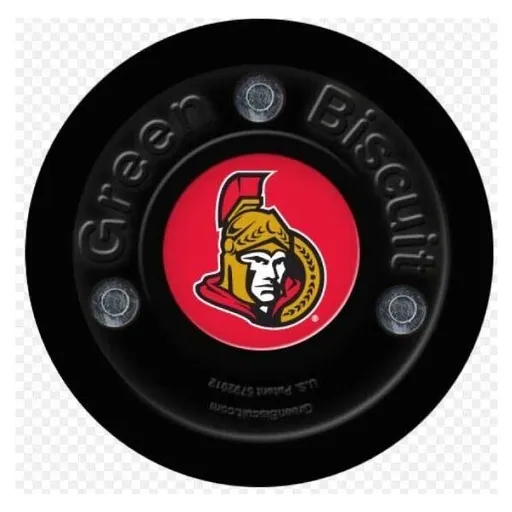 Green Biscuit OTTAWA SENATORS NHL Puk, černá, velikost