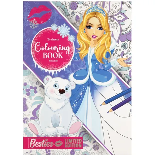 Kniha foliových omalovánek Besties