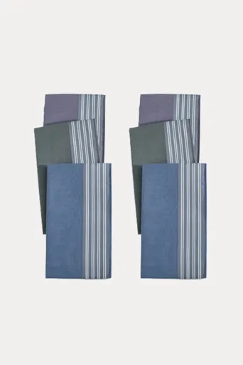 Bavlněné pánské kapesníky ORFEUS, 6 ks Mix 43 x 43 cm V dárkovém boxu 6 ks