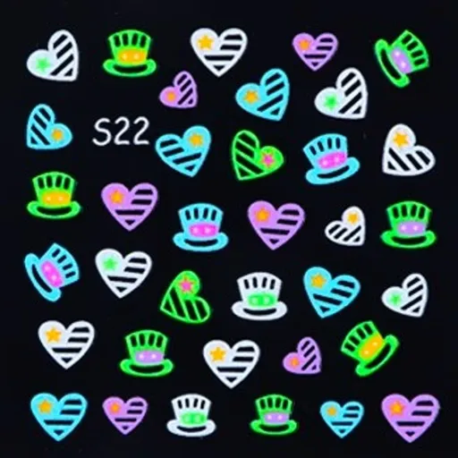 Samolepky na nehty NEON - S22