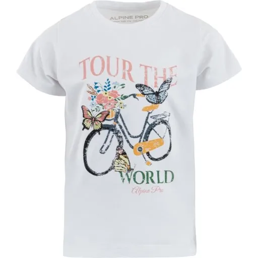 ALPINE PRO EGINO Dětské triko, bílá, velikost 140-146