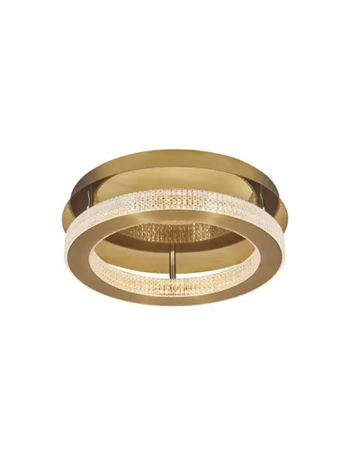 NOVA LUCE stropní svítidlo FIORE antický zlatý mosazný hliník a akryl LED 40W 230V 3000K IP20 stmívatelné 9285420