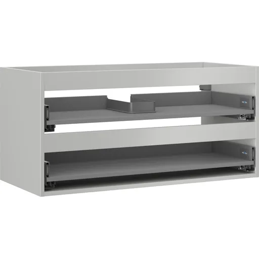 MEXEN Box-A skříňka pro umyvadlo 100, 2 zásuvky, šedý mat 91AX0-1000-470-2-62